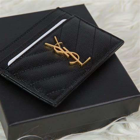 ysl mirror card holder|YSL card case.